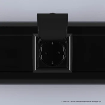 Розетка 1-м 2мод. Avanti "Черный квадрат" 16А IP44 2P+E защ. шторки с крышкой черн. DKC 4402012 Розетка 1-м 2мод. Avanti "Черный квадрат" 16А IP44 2P+E защ. шторки с крышкой черн. DKC 4402012
